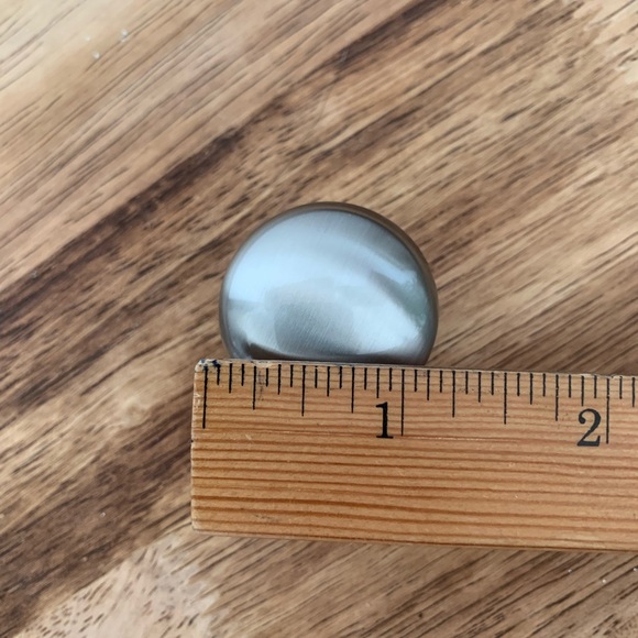 8 Brushed Nickel Kitchen Knobs Vintage Pottery Barn - Picture 3 of 6